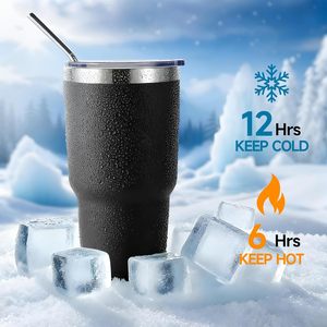 แก้วกาแฟแบบพกพาผนังสองชั้นสแตนเลสอย่างดี แก้วน้ำสแตนเลส - Product Image 4