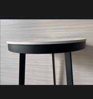 Table de chevet sur mesure en acier inoxydable, table d'angle vintage noire, base de table antique, mobilier d'hôtel, cadre métallique, bancs de bureau sur mesure BNB
