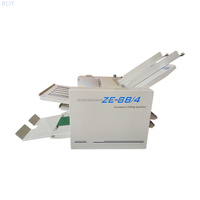 Plieuse de papier BC-ZE8B4 pour brochures, alimentation par chargeur de papier, pliage précis et stable pour dépliants, travail manuel en petites séries d'impression