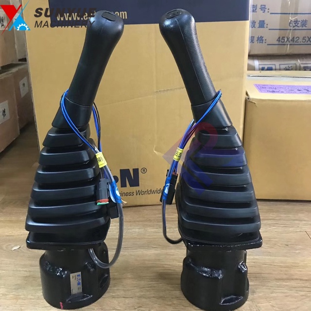R60-7 110-7 150-7 215-7 225-7 305-7 335-7 405-7 455-7 Hyundai Excavator Joystick Assy Remote Control Valve 2 Switch Eaton