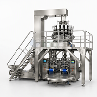 Machine d'emballage et d'étiquetage entièrement automatique à haute productivité certifiée CE pour les épices alimentaires, le riz, le ketchup, la crème glacée, les sachets