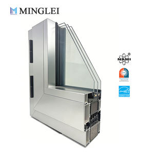 Fenêtres en verre trempé triple vitrage Low-E conformes aux normes canadiennes, économiques en énergie, pour maison passive, fenêtre à battant et à bascule en aluminium - Product Image 1