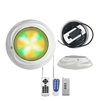 Lumière de piscine LED, lumières LED ABS IP68 étanches RGB avec télécommande RF, lumière subaquatique pour piscine