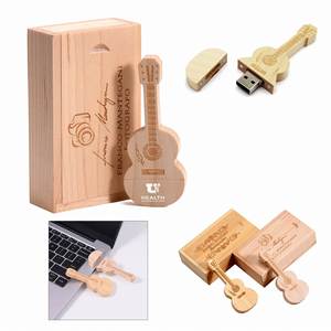 Memoria USB 3.0 de Alta Capacidad con Forma de Guitarra Metálica, Logotipo y Color Personalizados, para Regalos Promocionales - Product Image 1