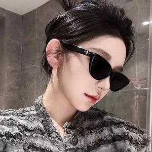 Lunettes de soleil rétro œil de chat 8148, monture noire en PC, verres AC, protection UV375, style unisexe pour petits visages - Product Image 5