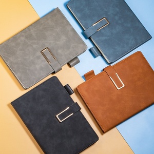 Biểu tượng tùy chỉnh bìa cứng máy tính xách tay A5 PU da bìa cứng quà tặng độc đáo máy tính xách tay Tạp Chí kế hoạch cuốn sách Tạp Chí máy tính xách tay nâu da - Product Image 2