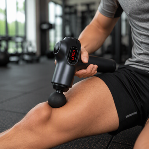 Pistolet de massage portatif V7 pour fascias, masseur musculaire profond sans fil, outil de récupération corporelle portable - Product Image 2