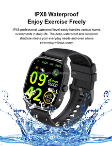 Nuovo Orologio Quadrato con Monitoraggio Frequenza Cardiaca, Ossigeno nel Sangue, Esercizio Fisico, Chiamate, Schermo TFT, Cinturino in Silicone, Impermeabile - Product Image 5
