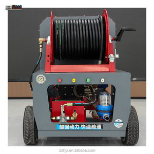 37 HP <span class=keywords><strong>200</strong></span> Bar 84 L Machine de nettoyage de vidange de tuyau de jet d'égout à <span class=keywords><strong>haute</strong></span> <span class=keywords><strong>pression</strong></span> à télécommande professionnelle robuste - Product Image 3