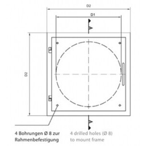 Porta di ingresso Easy-Line DN280 - Acciaio inossidabile - Product Image 2