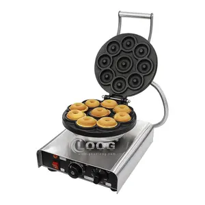 Factory Supply Easily Operated Kitchen Equipment Electric Tabletop Waffle Donuts Machine Mini Commercial Cheap Donut Maker