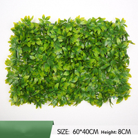 Mur végétal décoratif en plastique, style simple, imitation eucalyptus, gazon vert, fond de mur, encodage de la pelouse, vente en gros