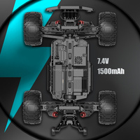 KFPLAY KF10 Voiture RC tout-terrain haute vitesse 4x4 2.4G avec moteur brossé grande échelle 1/10 pour adultes, véhicule de course télécommandé RTR