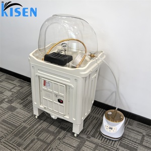 Lavabo de Lujo Kisen para Salón, Lavacabezas para Tratamiento Japonés con Tanques de 60L+30L, Calentador y Vaporizador Arqueado - Product Image 2