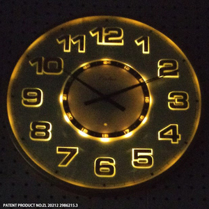 16 Inch Large Metal Illuminated Wall <b>Clock</b> with Smart Sensor Lighted Wall <b>Clock</b> for Living Room Decor - Product Image 4