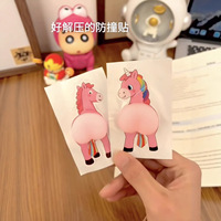 Jouet à presser créatif anti-stress en plastique, petit cheval 3D mignon avec gros derrière, décoration ludique