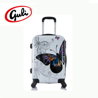 Valise personnalisée, ensemble de bagages papillon avec impression PC, adapté aux longs voyages