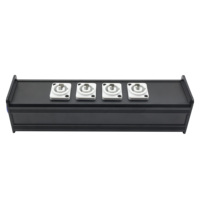 Prise Powercon industrielle en métal bleu 20A 1 entrée gris 20A sortie vers 10A 4 6 sorties grises pour équipement audio d'éclairage de scène
