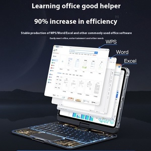 Transparante <span class=keywords><strong>4</strong></span>-Shell Beschermende Case Roterende Rgb Backlit Prachtige Controle Voor Air5 Pro 11 Inch Tablet <span class=keywords><strong>Computer</strong></span> - Product Image 3