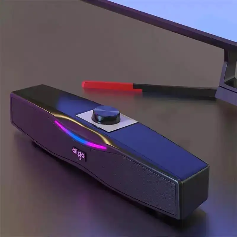 Nuovo Design altoparlanti da gioco per Computer Surround Sound Bar altoparlante per feste altoparlante da gioco per Laptop cablato