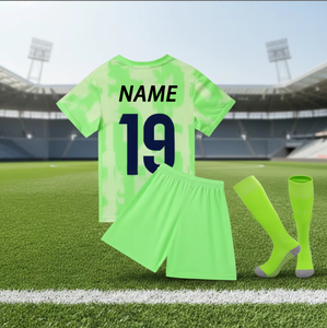Camisetas de Fútbol Transpirables de Poliéster <span class=keywords><strong>con</strong></span> Diseño de Números de Equipo para Niños 2026, MOQ Bajo, Impresión Personalizada, Tallas Grandes, Unisex - Product Image 1