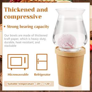 Bol de soupe personnalisable en gros, bol à salade, bol à dessert, emballage alimentaire à emporter - Product Image 4