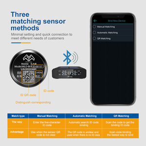 Einfache Installation Digital LCD Display Alarm Reifendruck überwachung Universal Solar <span class=keywords><strong>TPMS</strong></span> - Product Image 2