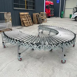 Chinese Direct Factory Supply Portable Roller Conveyors with Mobile Caster