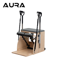 Chaise Wunda en bois d'érable massif de qualité supérieure, durable, réglable, écologique, équipement de studio de Pilates pour la salle de sport et la remise en forme