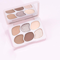 Palette d'ombres à paupières imperméables en gros avec plusieurs couleurs, étiquetage personnalisé, palette d'ombres à paupières scintillantes