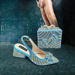 Ensemble sac et chaussures italiennes de luxe pour femme à bout ouvert, idéal pour les soirées – Tendance mode - Product Image 3