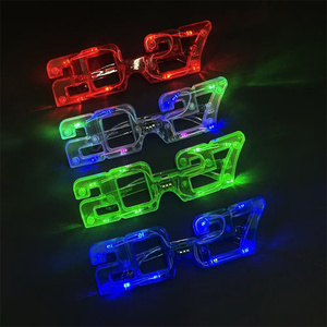 Gafas LED Luminosas 2027 de Año Nuevo, Adornos Fotográficos Cuadrados, Gafas LED Luminosas <span class=keywords><strong>con</strong></span> Número Iluminado - Product Image 5