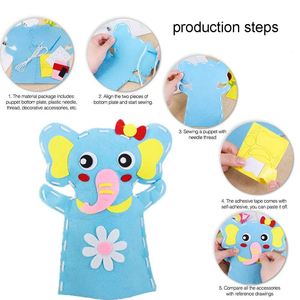 <span class=keywords><strong>Kit</strong></span> de cuentos de marionetas DIY de fieltro, juguetes de fiesta, marionetas de mano de animales, <span class=keywords><strong>Kit</strong></span> de <span class=keywords><strong>costura</strong></span> para niños - Product Image 3