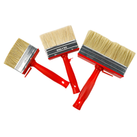 Pinceau économique pour plafond et mur avec manche en bois et crochet en forme de seau Manche en poils naturels personnalisable OEM