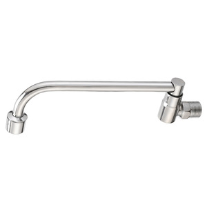 Stovetop <b>Swing</b> Faucet 2.0-2.9 Gpm <b>Single</b> Handle Wall Mounted 360 Degree Rotate Industrial Kitchen Faucet - Product Image 1