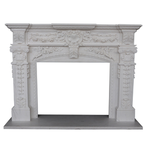 Chimenea de chimenea de mármol bonita natural exquisita tallada a mano de venta directa de fábrica - Product Image 1