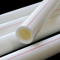 ISO 15874 PPR Tuyau PN20 20mm 25mm 32mm DN20 DN25 DN32 1/2 3/4 1 pouces D'eau En Plastique Pipe De PPR PPR Tube Pour L'eau Chaude Et Froide