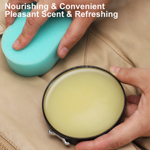 Crème de réparation pour cuir tanné végétal, pâte solide, revitalisant pour bottes, cirage imperméabilisant, soin des chaussures, huile de vison - Product Image 3