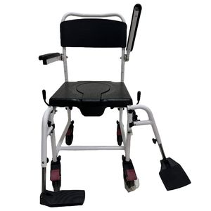 Chaise d'aisance pliable complète en aluminium avec 3 largeurs de siège (18 "/20"/22 "), option roue arrière 18" - Product Image 4