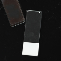 Wholesale CE/ISO Certified Single Frosted Ground Edges Float Glass Microscope Slides Customizable OEM Laboratory Use 3-Year