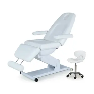 Moderno Spa de belleza muebles de salón cosmético 3 motores eléctricos tratamiento mesa de masaje de pestañas cama Podología tatuaje Facial silla