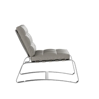 Moderner Kommerzieller Sofasessel aus Vollnarbenleder mit Hochdichte-Schaumstoffkissen für Ergonomisches Home Office