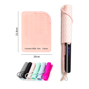 Pochette de rangement en silicone résistante à la chaleur pour outils de coiffure, vente en gros d'usine, nouveau fer à friser et lisseur, faible MOQ - Product Image 1