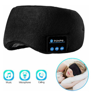 Masque de sommeil 3D pour les yeux, bande de sommeil bleue, casque sans fil avec musique, accessoires de sommeil - Product Image 2