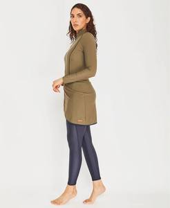 Sofia – maillot de bain 4 pièces à manches longues, couleur unie, tissu <span class=keywords><strong>Lycra</strong></span> <span class=keywords><strong>anti</strong></span>-<span class=keywords><strong>UV</strong></span>, personnalisé, nouvelle collection 2023 - Product Image 3