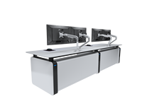Bureau de travail réglable en hauteur Kesino pour bureau et salle de contrôle industrielle pour centre commercial, hôtel et salle de sport