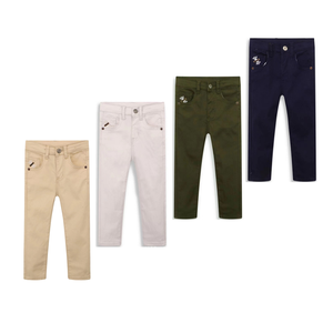 Pantalon Printemps Automne Vêtement Enfants pour Garçons Filles, Jean Denim Respirant Couleur Vert Armée Rose - Product Image 1