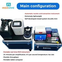 Machine de PCR en temps réel et système d'extraction automatique d'acides nucléiques ADN ARN, laboratoire portable pour expériences en extérieur