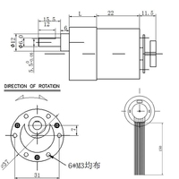 BringSmart gros personnalisé JGB37-520B engrenage diamètre 37mm moteur 6V-12vDC avec encodeur moteur et Kit de roue pour robot de bricolage