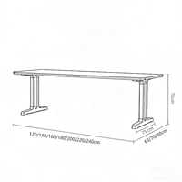 Nouvelle table à manger nordique de mode ensemble de 4 chaises pour la maison et les restaurants tables à manger et chaises meubles de maison en bois massif